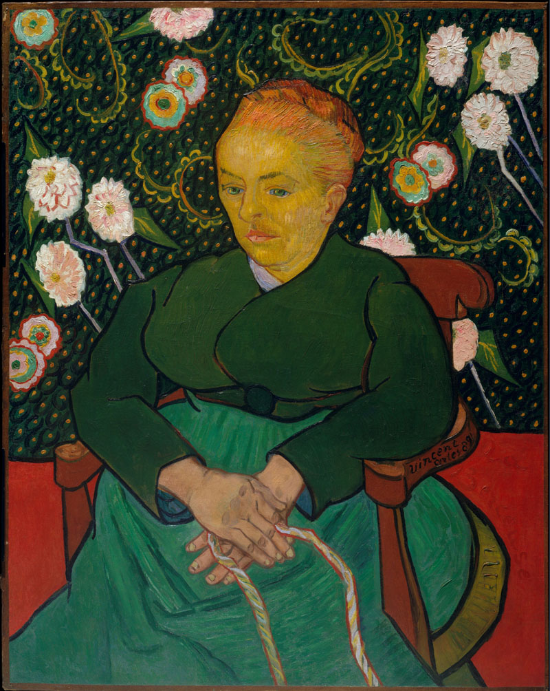 A001150《鲁林夫人的肖像 》荷兰画家文森特·梵高高清作品 油画-第1张