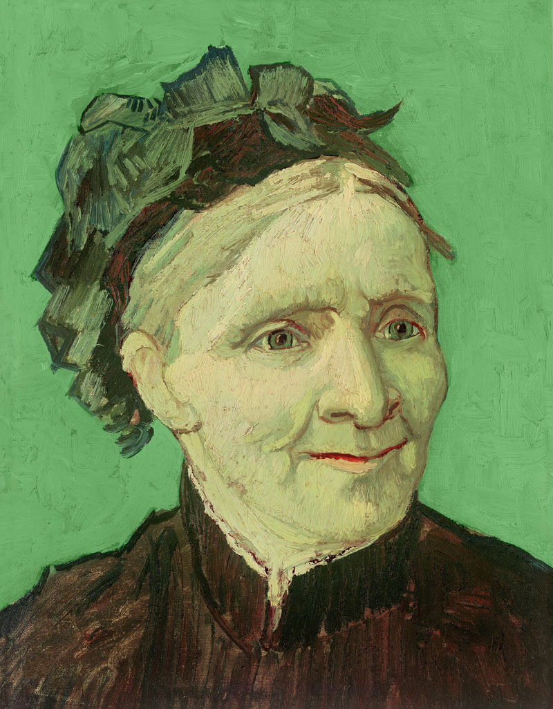 A001155《艺术家(梵高)母亲的肖像》荷兰画家文森特·梵高高清作品 油画-第1张