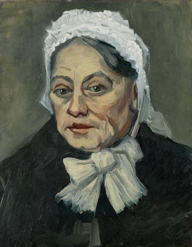 A001174《老妇人的肖像》荷兰画家文森特·梵高高清作品 油画-第1张