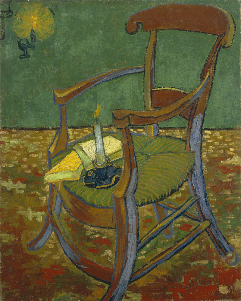 A001189《高更的椅子》荷兰画家文森特·梵高高清作品 油画-第1张