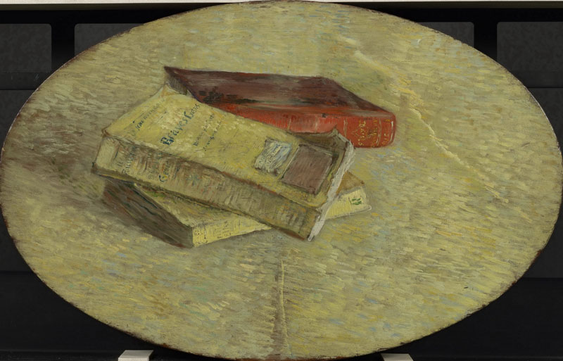 A001214《静物与三本书》荷兰画家文森特·梵高高清作品 油画-第1张
