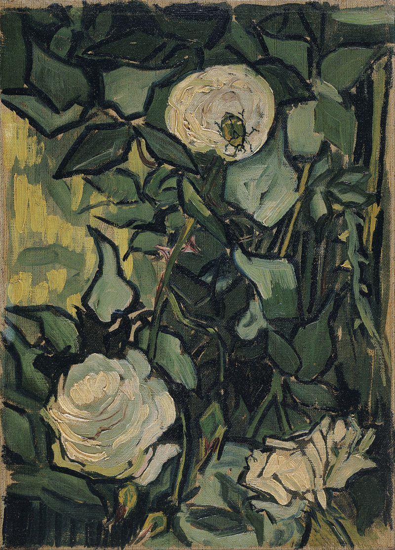 A001232《玫瑰》荷兰画家文森特·梵高高清作品 油画-第1张