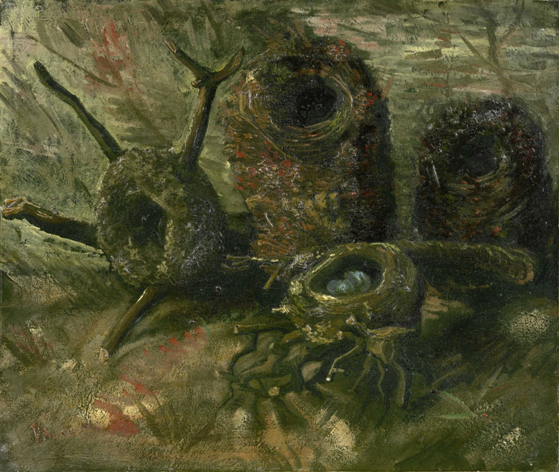 A001234《鸟巢》荷兰画家文森特·梵高高清作品 油画-第1张