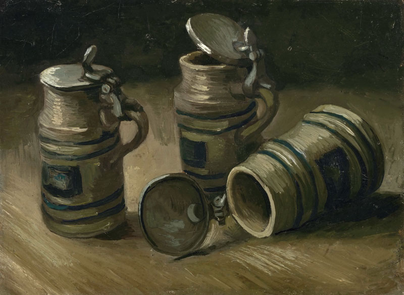 A001237《啤酒杯》荷兰画家文森特·梵高高清作品 油画-第1张