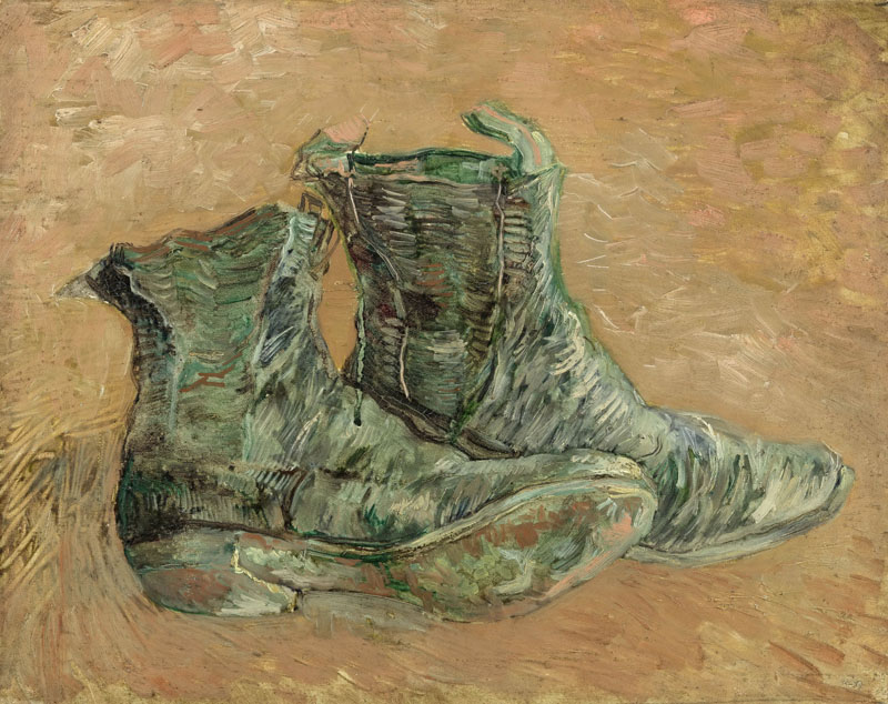 A001269《一双鞋》荷兰画家文森特·梵高高清作品 油画-第1张