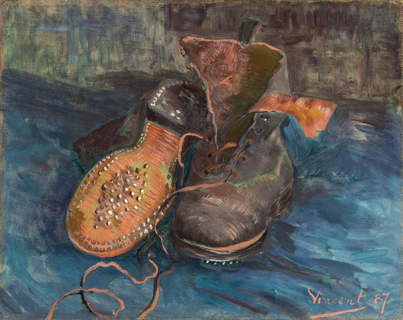 A001270《一双鞋》荷兰画家文森特·梵高高清作品 油画-第1张