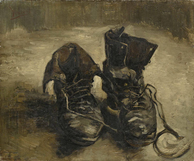 A001271《一双鞋》荷兰画家文森特·梵高高清作品 油画-第1张