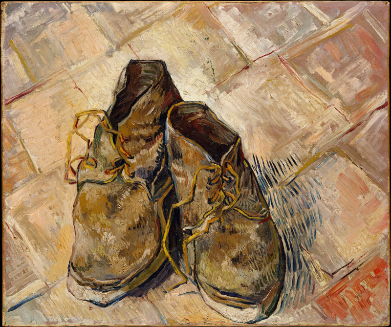 A001272《一双鞋》荷兰画家文森特·梵高高清作品 油画-第1张