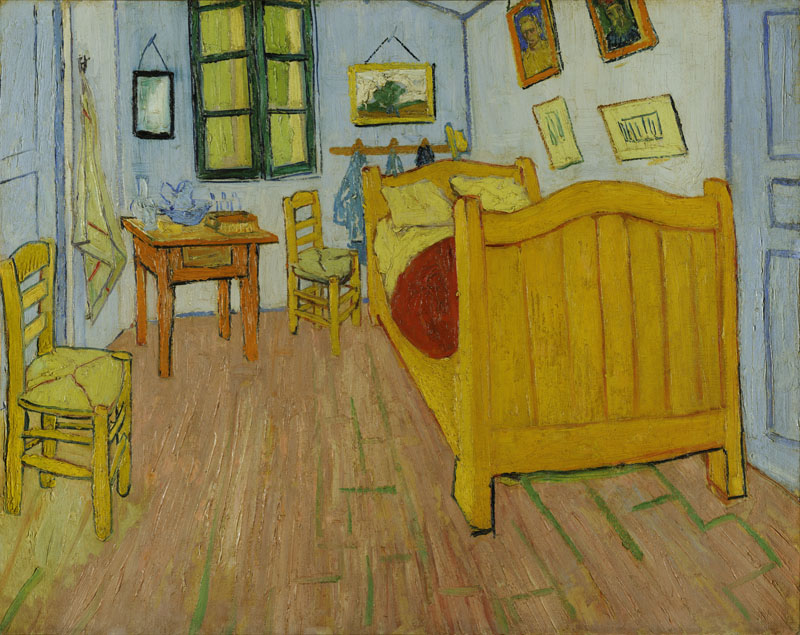 A001286《梵高的卧室》荷兰画家文森特·梵高高清作品 油画-第1张