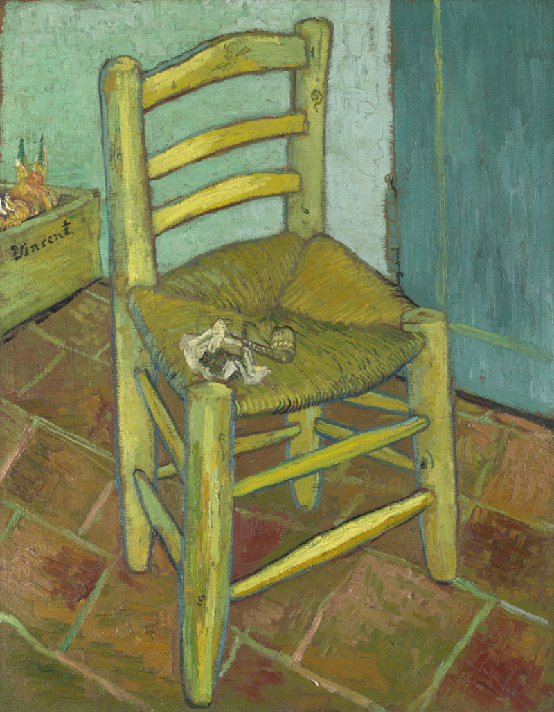 A001287《梵高的椅子》荷兰画家文森特·梵高高清作品 油画-第1张