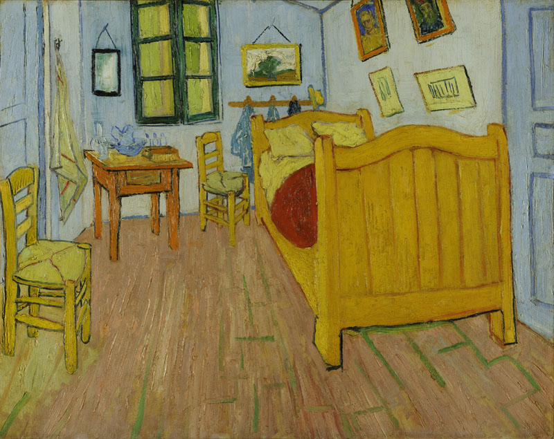 A001289《梵高的卧室》荷兰画家文森特·梵高高清作品 油画-第1张