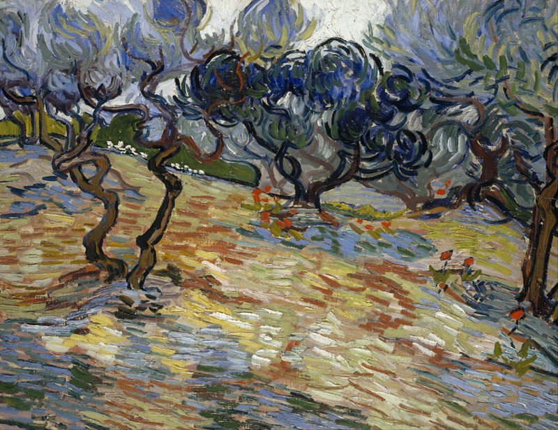 A001361《橄榄树》荷兰画家文森特·梵高高清作品 油画-第1张