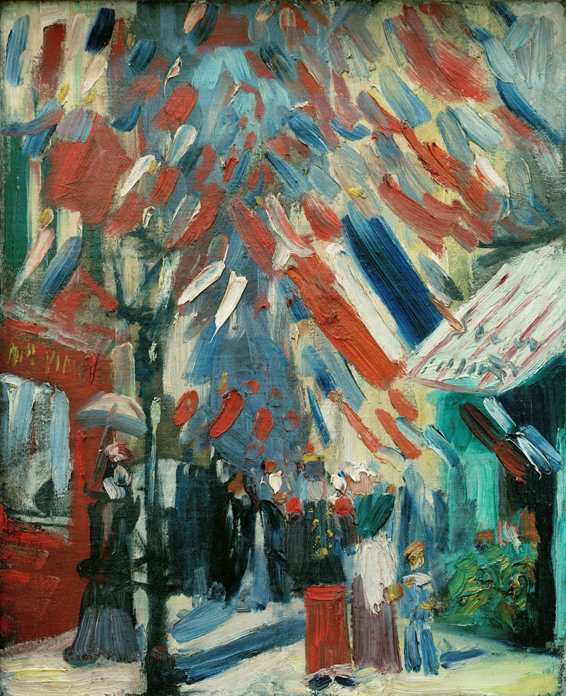 A001448《七月十四日在巴黎庆祝》荷兰画家文森特·梵高高清作品 油画-第1张