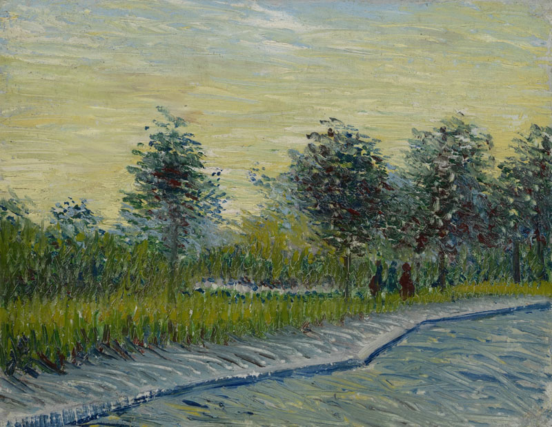 A001453《日落的圣皮埃尔广场》荷兰画家文森特·梵高高清作品 油画-第1张