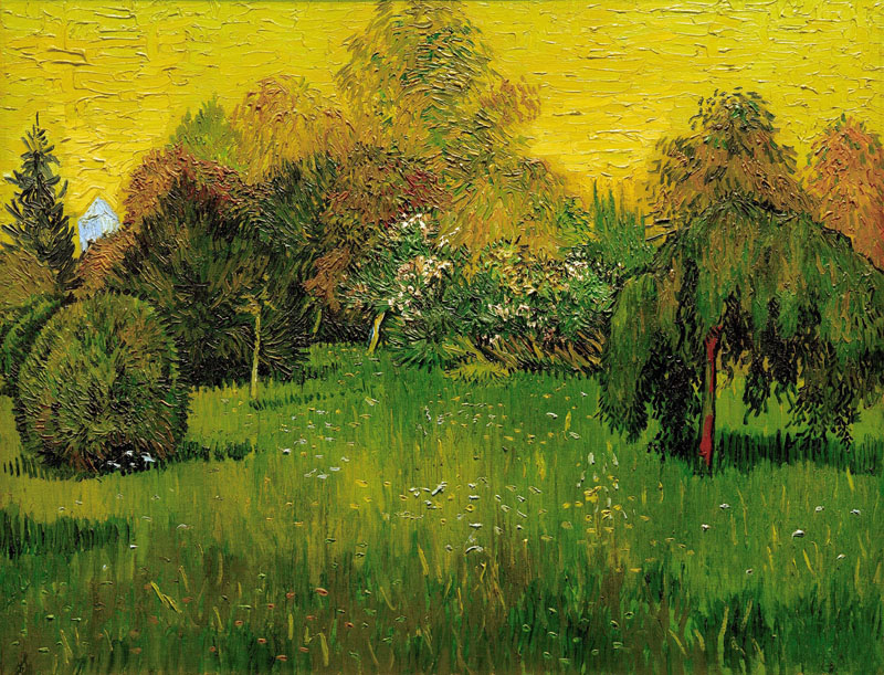 A001478《诗人的花园》荷兰画家文森特·梵高高清作品 油画-第1张