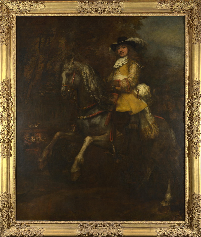 A005009《马背上的弗雷德里克》荷兰画家伦勃朗高清作品 油画-第1张