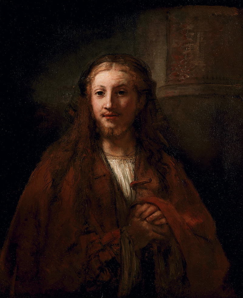 A005172《基督肖像》荷兰画家伦勃朗高清作品 油画-第1张