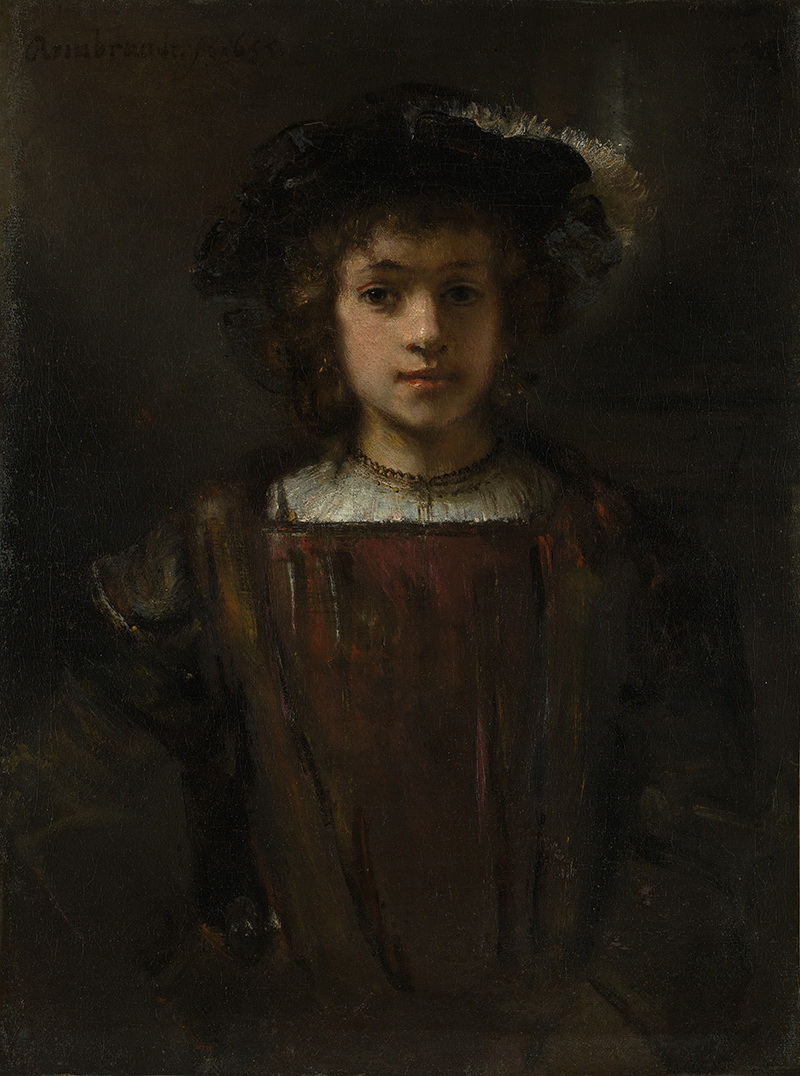 A005203《伦勃朗的儿子提图斯》荷兰画家伦勃朗高清作品 油画-第1张