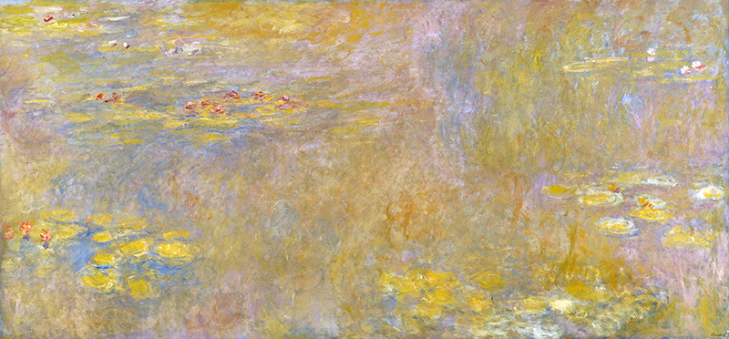 A002033《睡莲（黄色）》法国画家克劳德·莫奈高清作品 油画-第1张