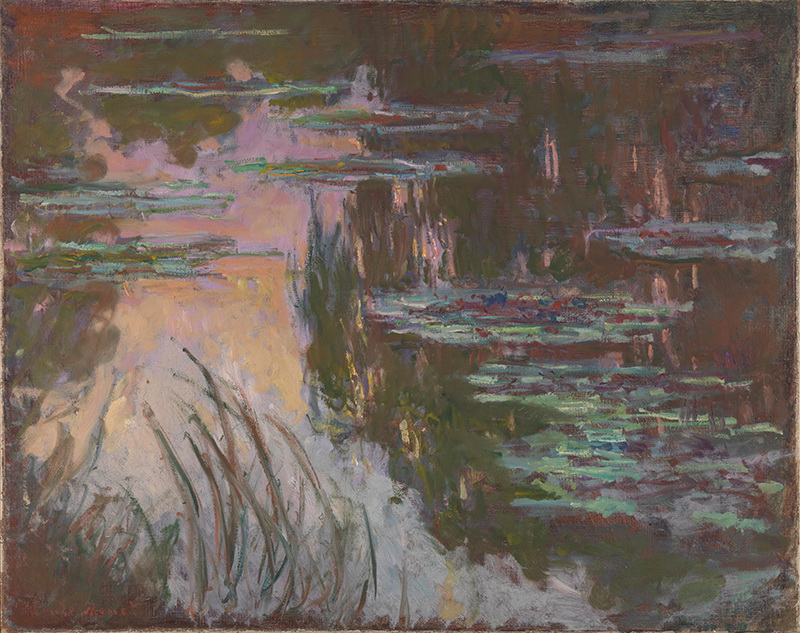 A002051《池塘》法国画家克劳德·莫奈高清作品 油画-第1张