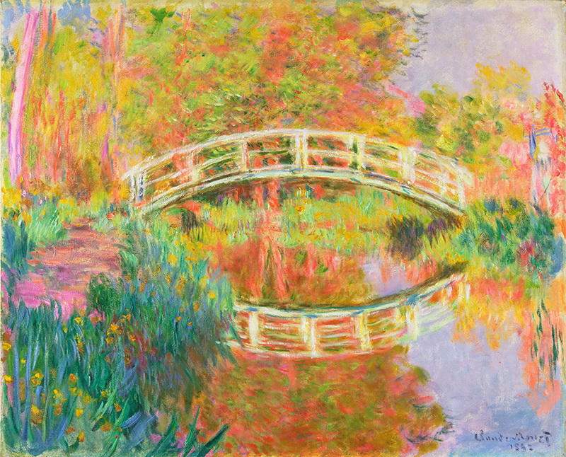 A002098《日本桥》法国画家克劳德·莫奈高清作品 油画-第1张