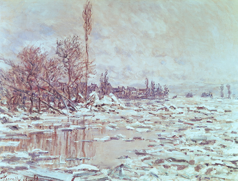 A002138《破碎的冰》法国画家克劳德·莫奈高清作品 油画-第1张