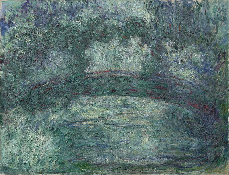 A002177《日本桥》法国画家克劳德·莫奈高清作品 油画-第1张