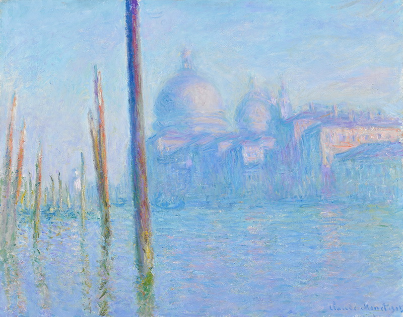 A002187《威尼斯大运河》法国画家克劳德·莫奈高清作品 油画-第1张