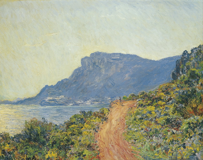 A002198《山路》法国画家克劳德·莫奈高清作品 油画-第1张