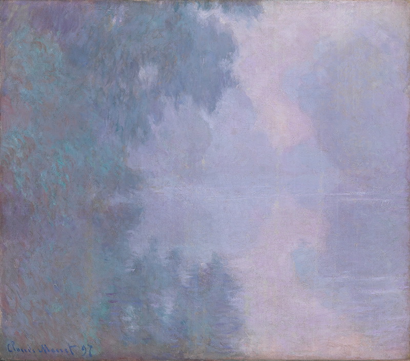 A002217《清晨的薄雾》法国画家克劳德·莫奈高清作品 油画-第1张