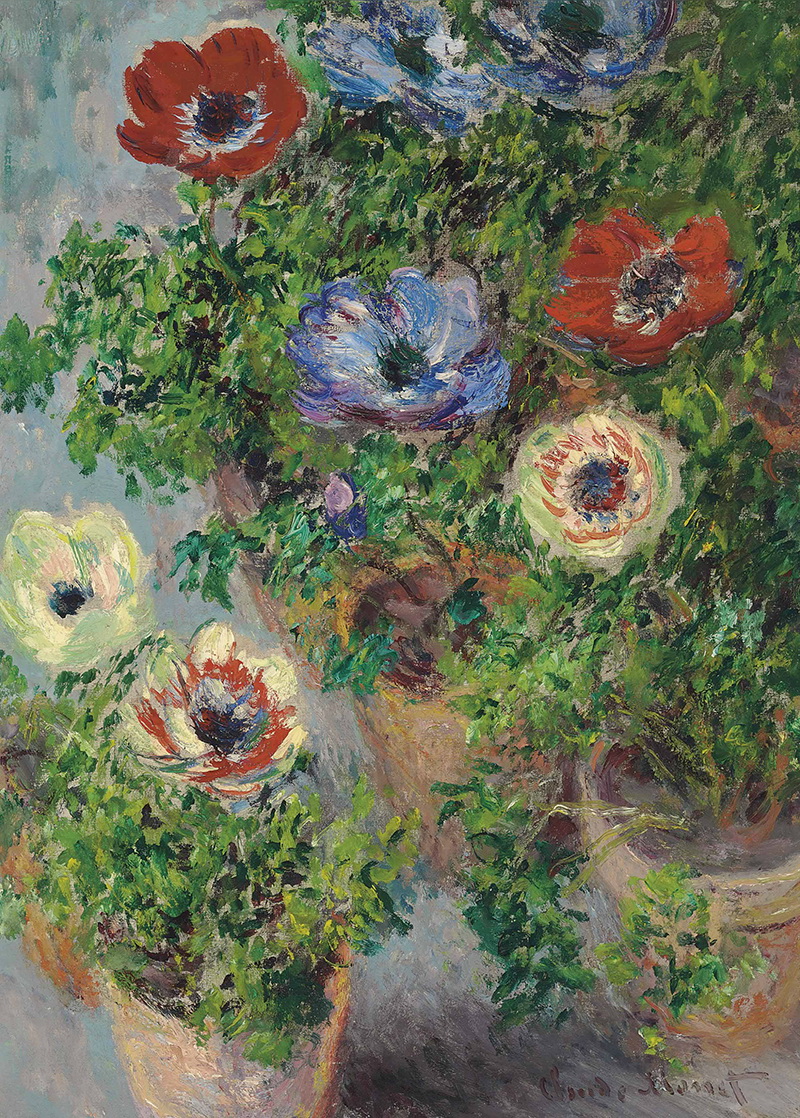 A002229《静物与海葵》法国画家克劳德·莫奈高清作品 油画-第1张