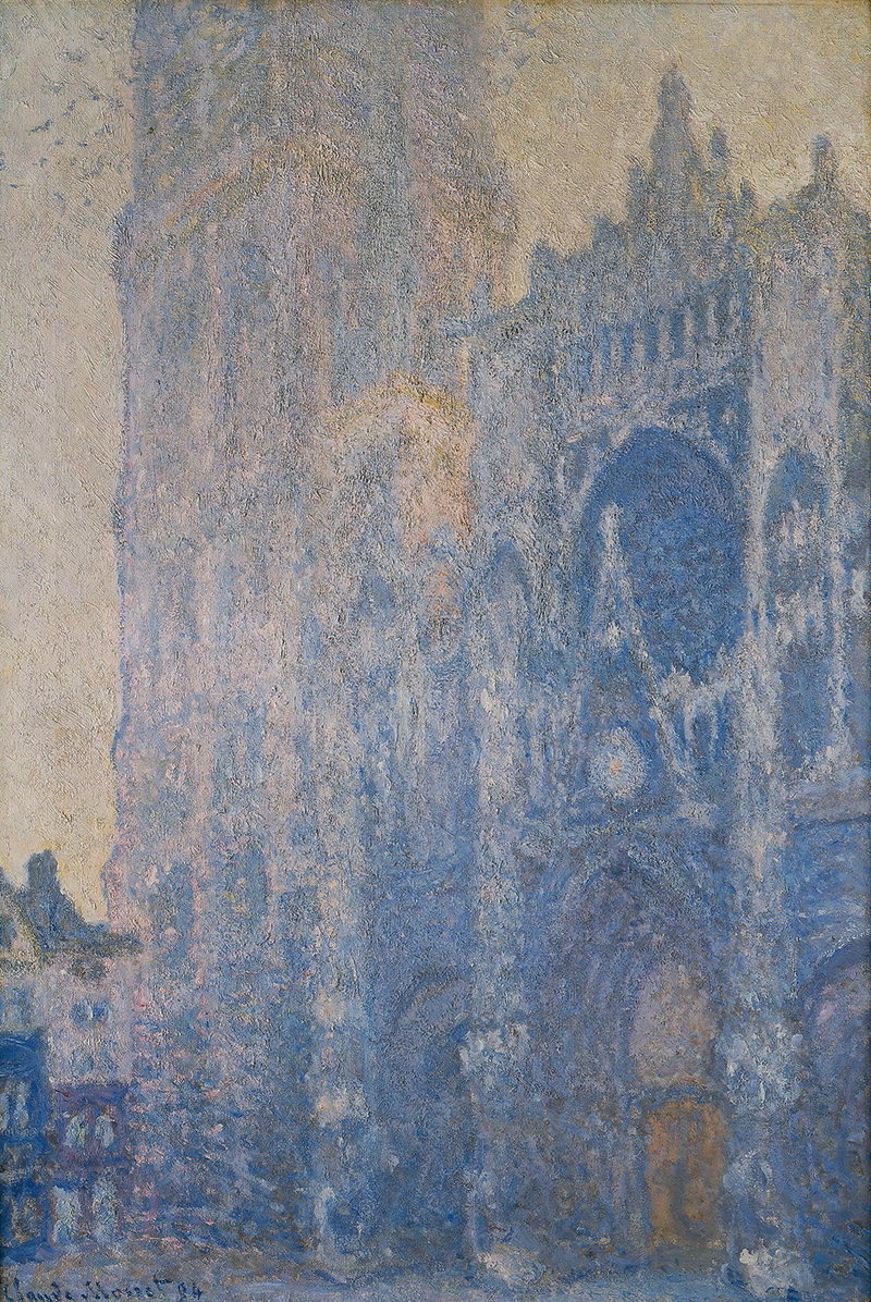 A002297《圣鲁昂大教堂》法国画家克劳德·莫奈高清作品 油画-第1张
