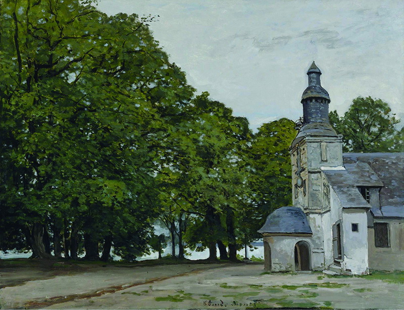 A002322《教堂》法国画家克劳德·莫奈高清作品 油画-第1张