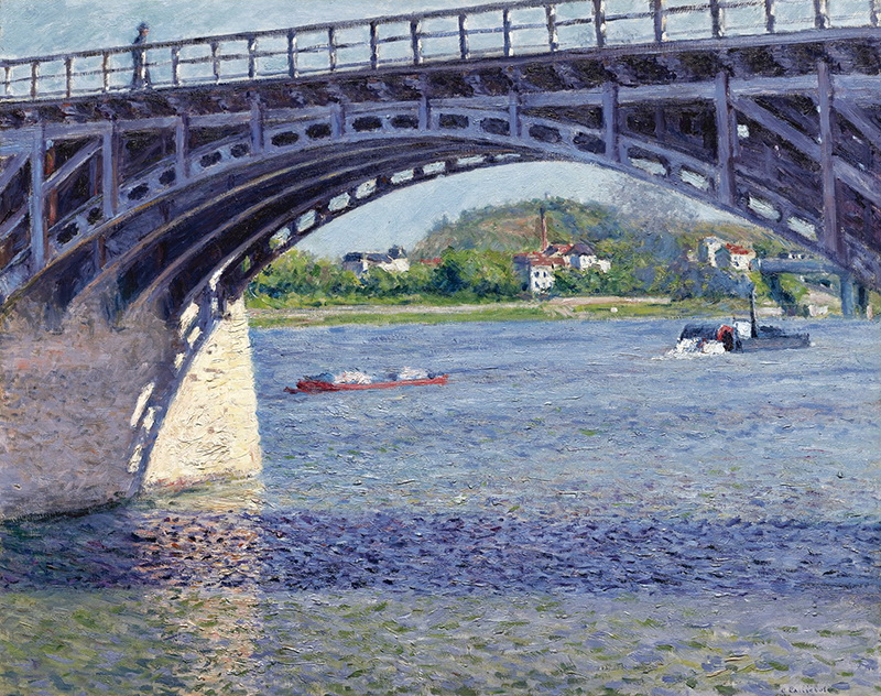 A002354《欧洲大桥》法国画家克劳德·莫奈高清作品 油画-第1张