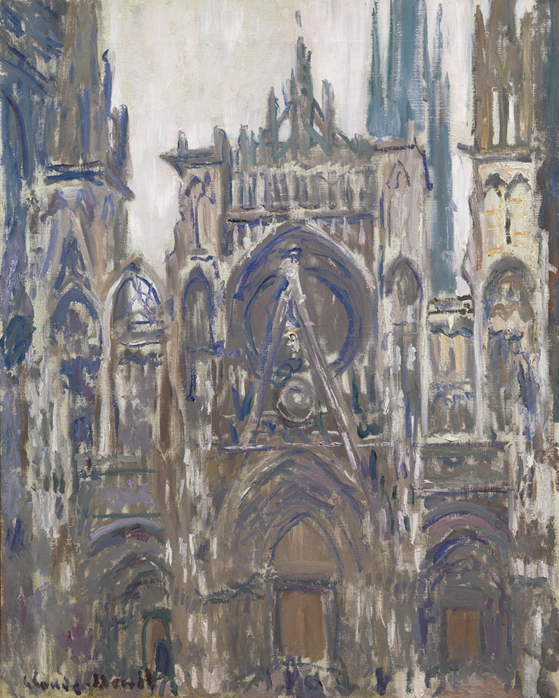 A002366《圣鲁昂大教堂》法国画家克劳德·莫奈高清作品 油画-第1张