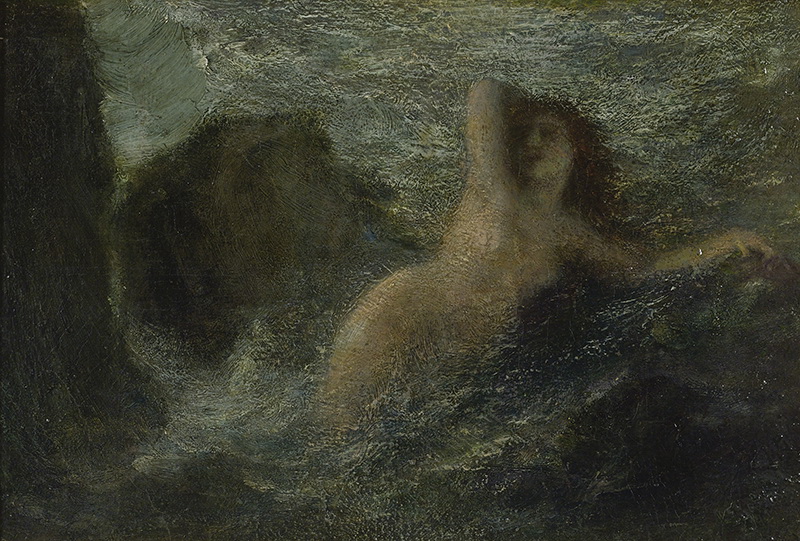 A010034《海里的女人》法国画家方丹·拉图尔高清作品 油画-第1张