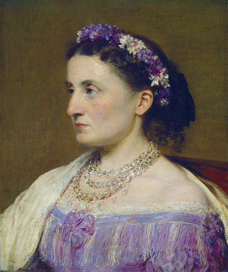 A010055《德菲茨·詹姆斯公爵夫人》法国画家方丹·拉图尔高清作品 油画-第1张