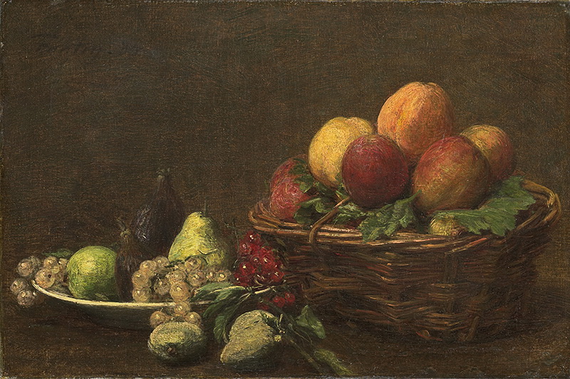 A010070《水果》法国画家方丹·拉图尔高清作品 油画-第1张
