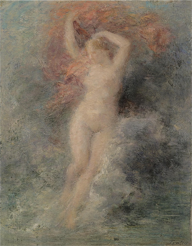 A010096《朦胧的裸女》法国画家方丹·拉图尔高清作品 油画-第1张