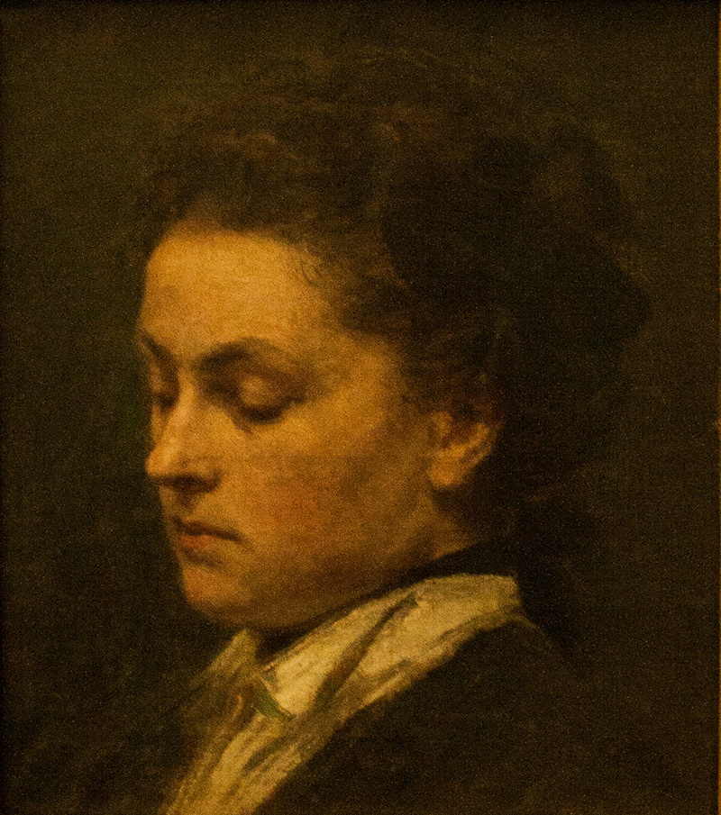 A010112《年轻女子肖像》法国画家方丹·拉图尔高清作品 油画-第1张