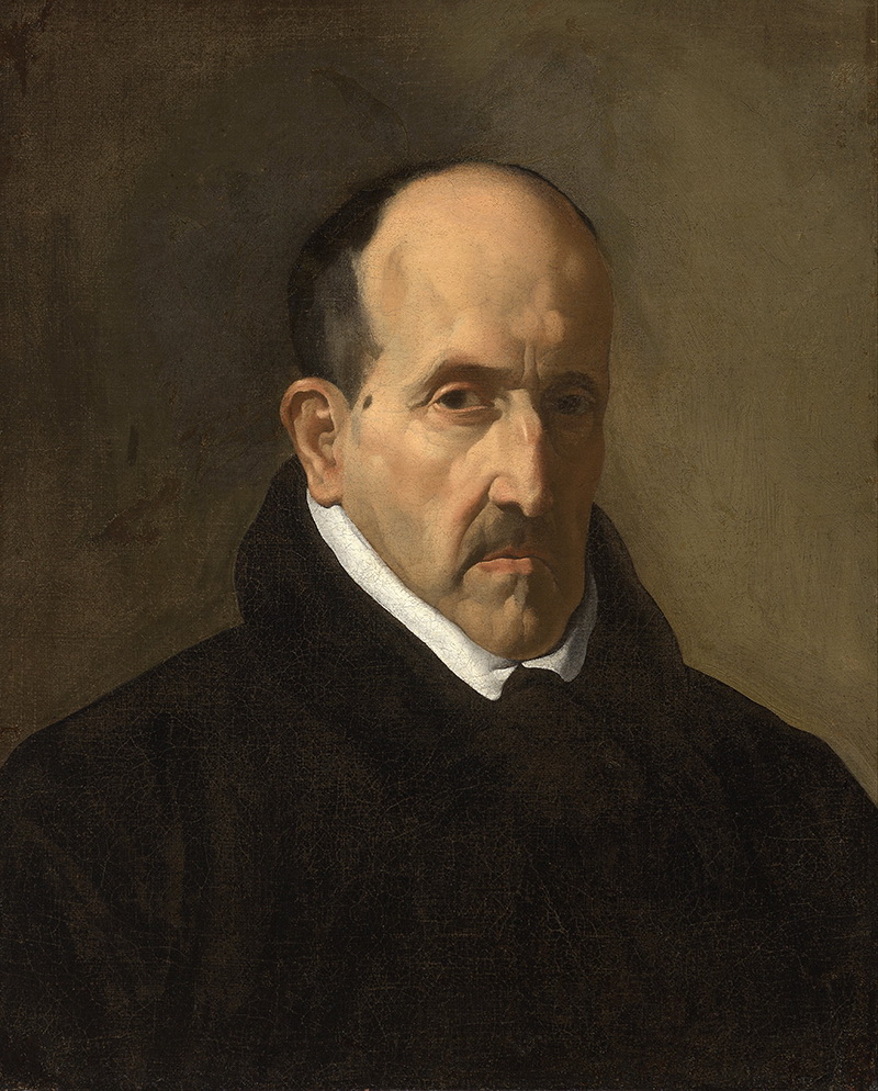 A021012《 有斑点路易斯·德·贡戈拉的肖像》西班牙画家委拉斯凯兹高清作品 油画-第1张