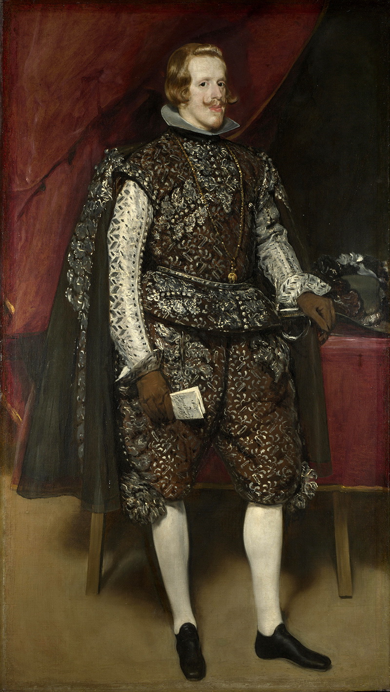 A021023《菲利普四世，棕色和银色》 西班牙画家委拉斯凯兹高清作品 油画-第1张