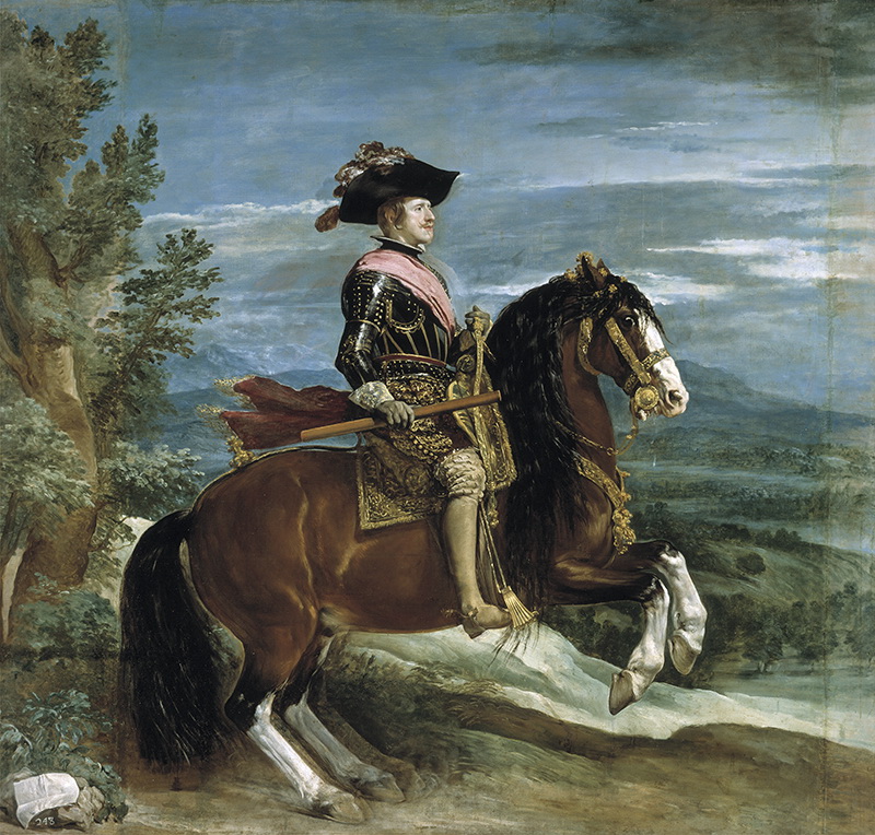 A021024《菲利普四世的骑马像》西班牙画家委拉斯凯兹高清作品 油画-第1张