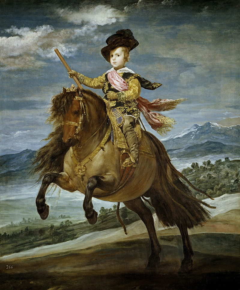 A021036《骑马的巴尔塔萨·卡洛斯王子》西班牙画家委拉斯凯兹高清作品 油画-第1张
