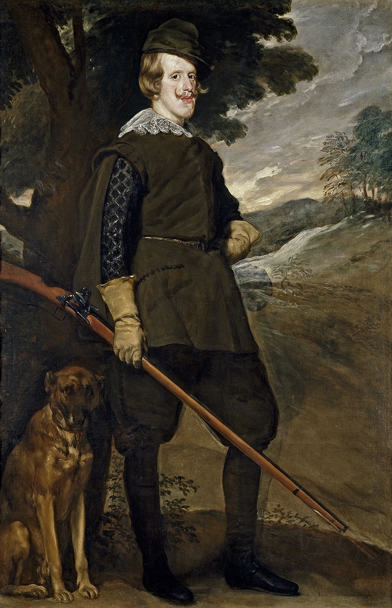 A021063《菲利普四世是个猎手》西班牙画家委拉斯凯兹高清作品 油画-第1张