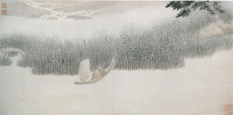 B2029057《山水八景之七》清代画家龚贤高清作品 清代-第1张