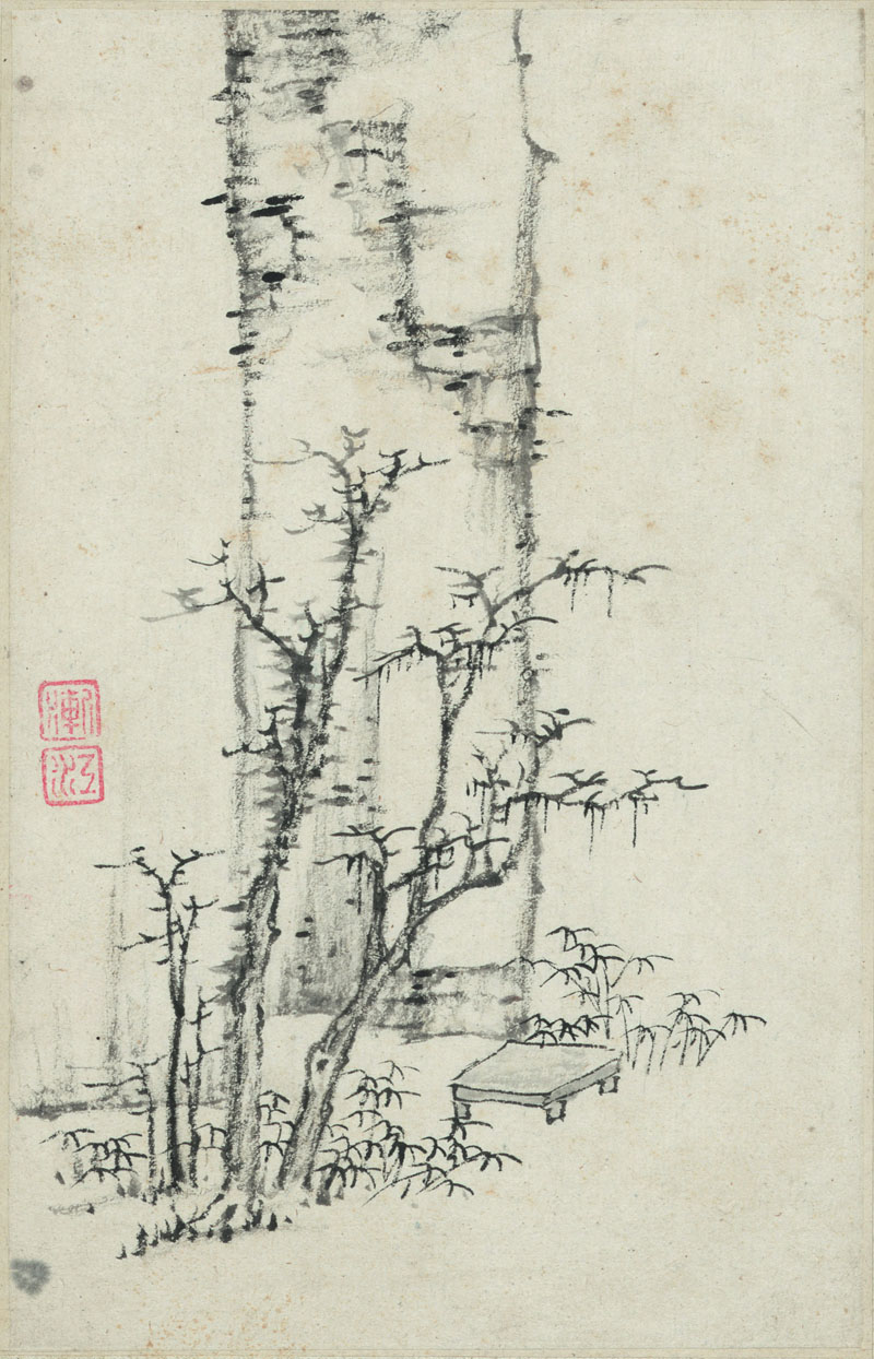 B2033024《山水册页九》清代画家弘仁高清作品 清代-第1张