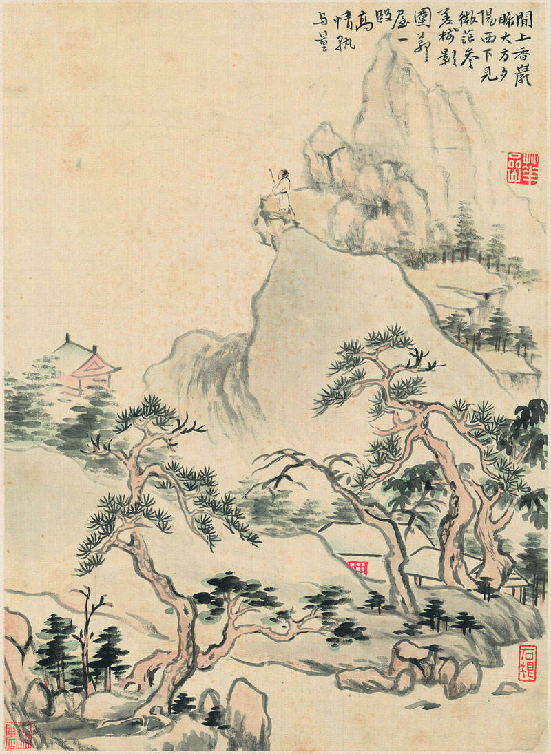 B2036004《山水十二开之四》清代画家华嵒高清作品 清代-第1张