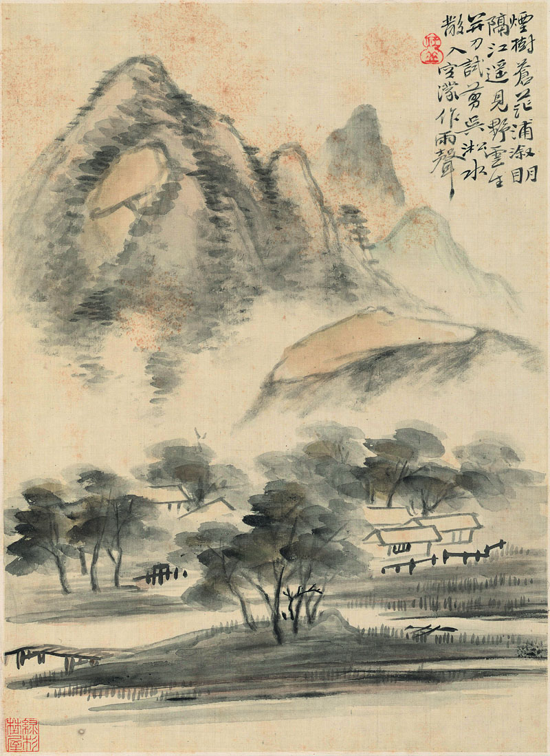 B2036011《山水十二开之十一》清代画家华嵒高清作品 清代-第1张