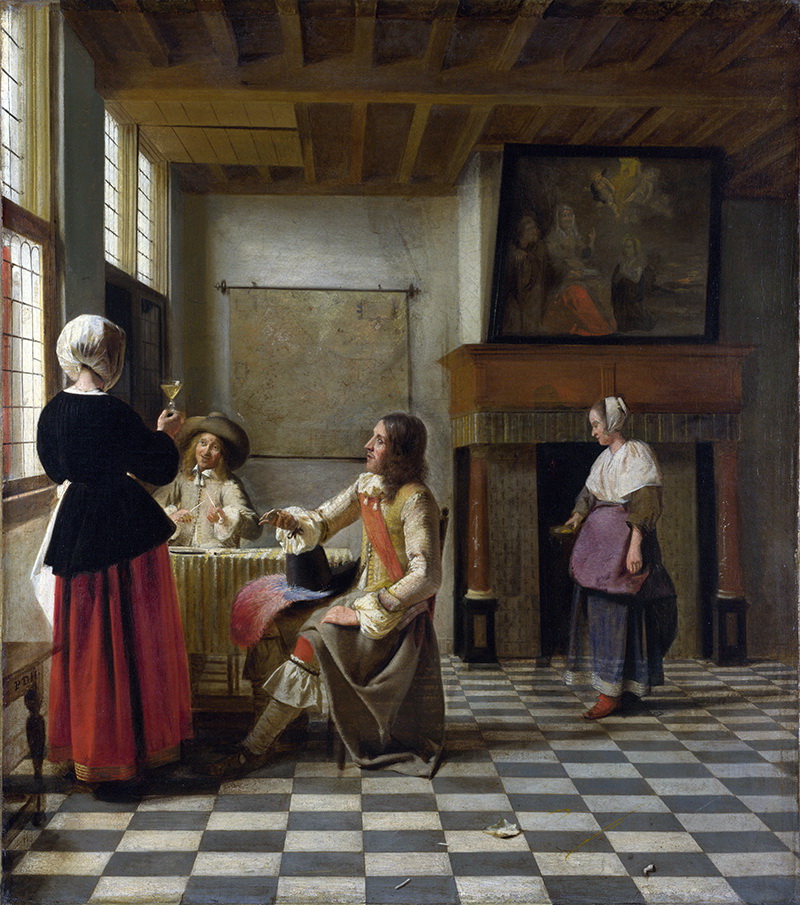 A018047《作品7》荷兰画家约翰内斯·维米尔高清作品 油画-第1张